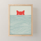 Cat Landscape 180: Sunrise Cat Mini Art Print Gallery Image 1