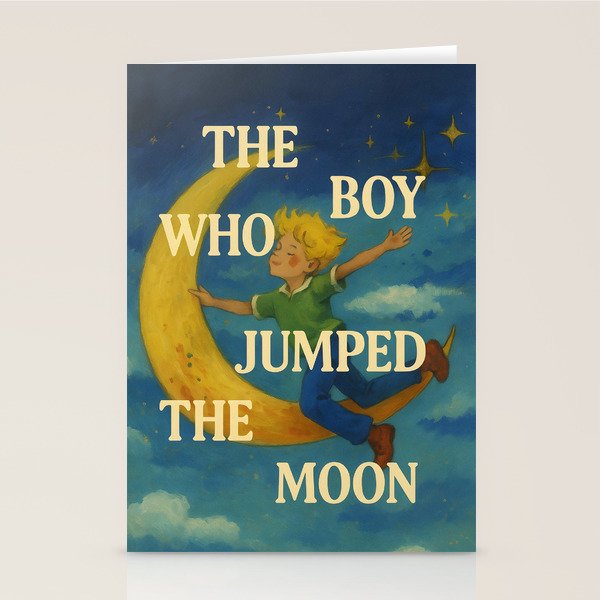 The Boy Who Jumped the Moon Stationery Card Gallery Image 1