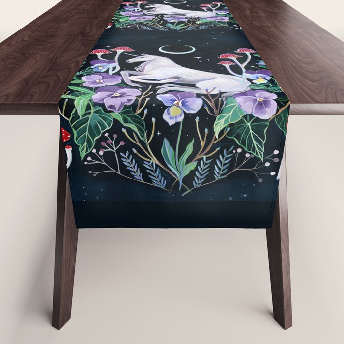 Unicorn Garden Table Runner Gallery Image 1