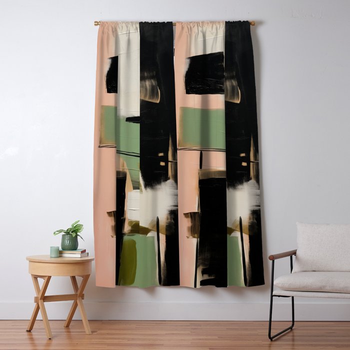 Soft Edge Abstraction 2 Window Curtain Gallery Image 5
