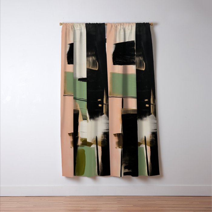 Soft Edge Abstraction 2 Window Curtain Gallery Image 3