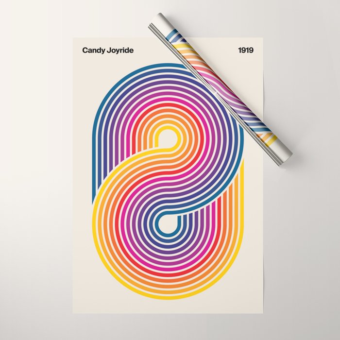 Candy Joyride: 80s Edition Wrapping Paper Gallery Image 1