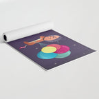 Galaxy Dog with balloons Yoga Mat Gallery Image 2