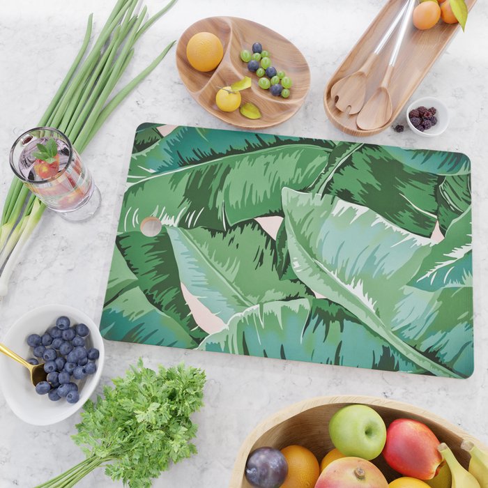Banana leaf grandeur II Cutting Board Gallery Image 2