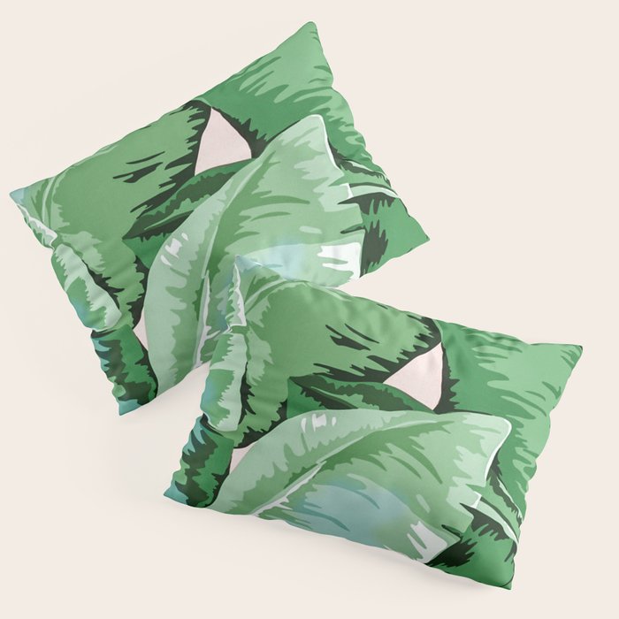 Banana leaf grandeur II Pillow Sham Gallery Image 3