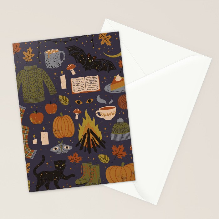 Autumn Nights Stationery Card Gallery Image 2