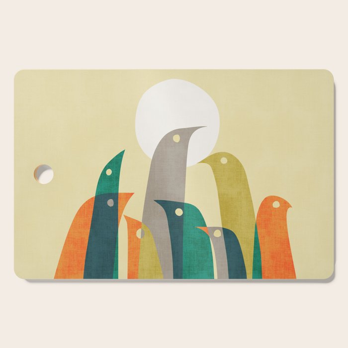 Wild birds at the beach Cutting Board Gallery Image 1