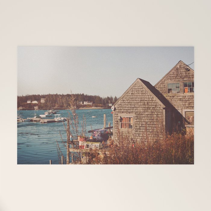 New England Waterfront  - Nautical Art Welcome Mat Gallery Image 1