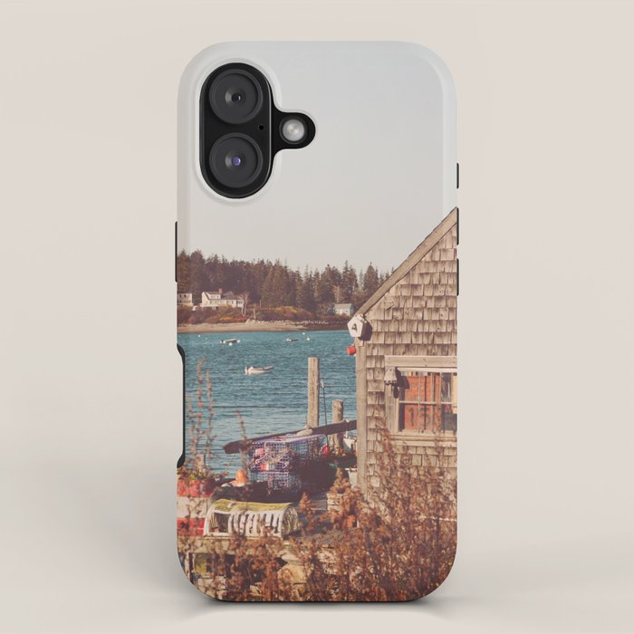 New England Waterfront  - Nautical Art iPhone Case Gallery Image 1