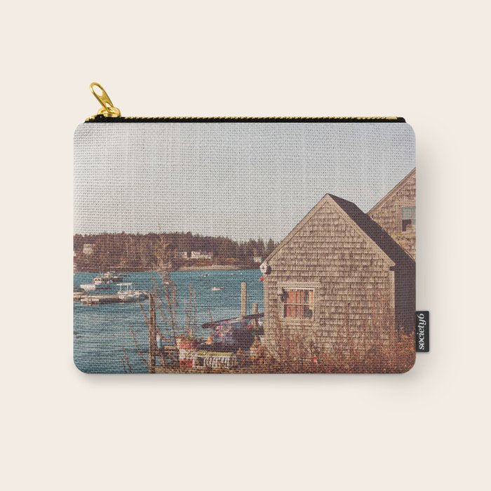 New England Waterfront  - Nautical Art Carry All Pouch Gallery Image 1