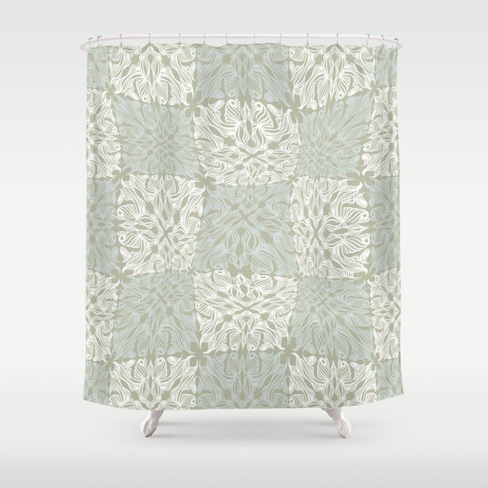 Pattern 4 Pistachio Shower Curtain Gallery Image 1