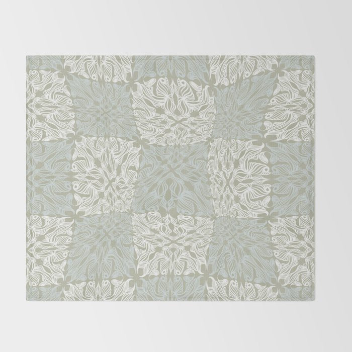 Pattern 4 Pistachio Throw Blanket Gallery Image 2