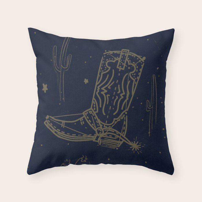 Follow the Western Star Throw Pillow Gallery Image 1