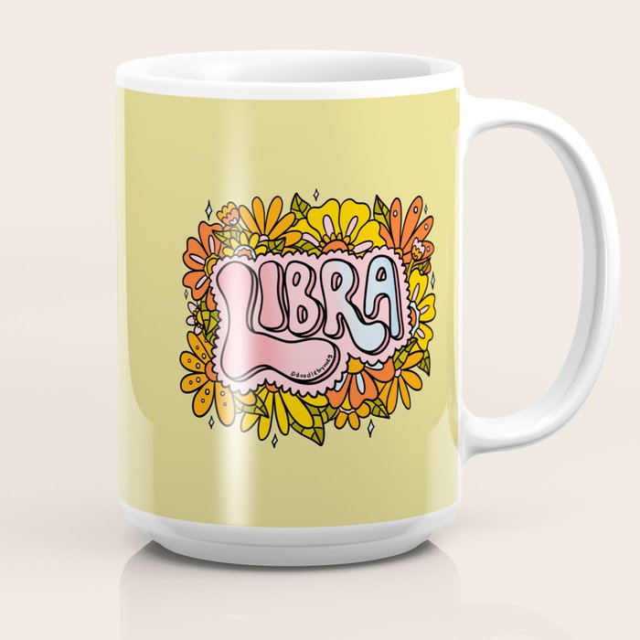 Libra Flowers Coffee Mug Gallery Image 2