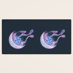 Moon jelly Desk Mat Gallery Image 3