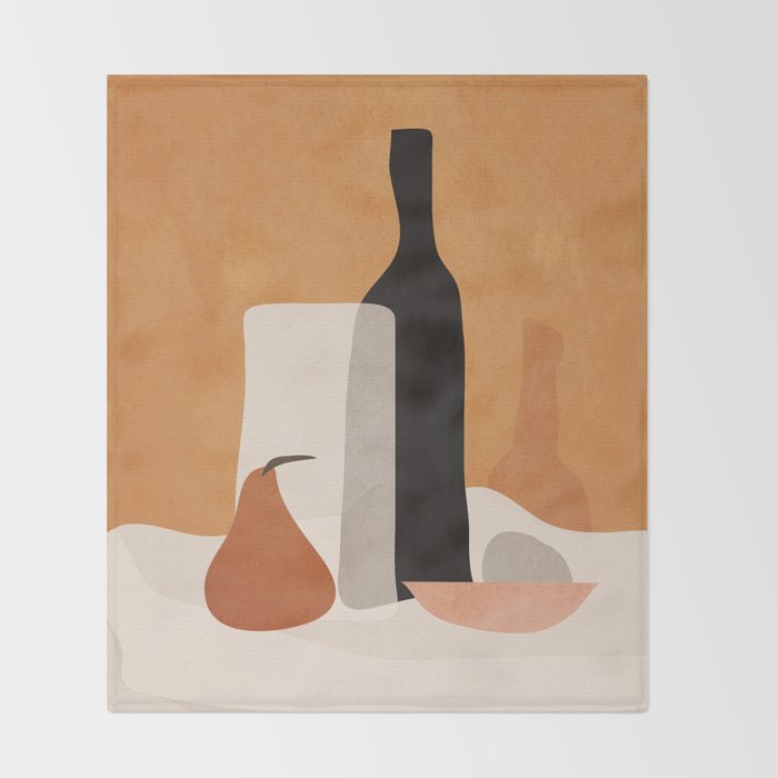 Minimalist Still Life 10 Throw Blanket Gallery Image 2