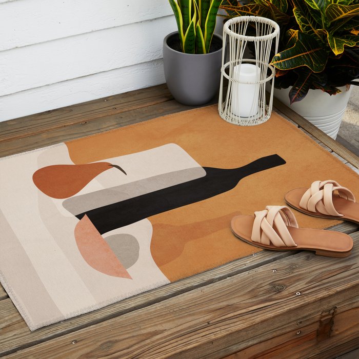 Minimalist Still Life 10 Outdoor Rug Gallery Image 2