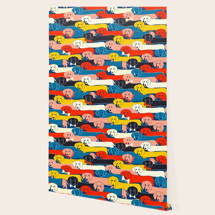 COLORED DOGS PATTERN 2 Wallpaper Gallery Image 2