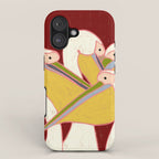 Pelicans of the Burgundy Sky iPhone Case Gallery Image 1