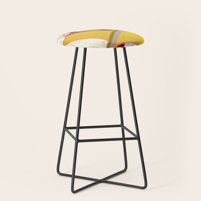 Pelicans of the Burgundy Sky Stool Gallery Image 1