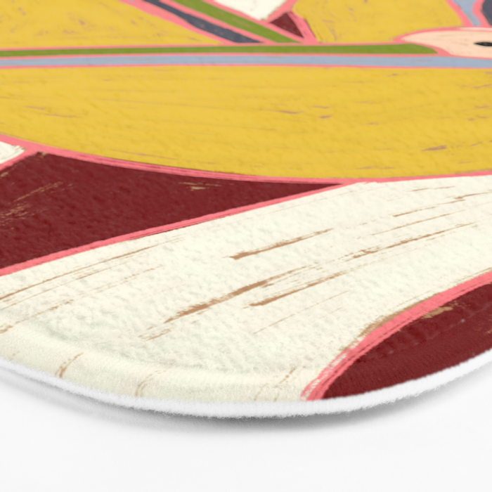 Pelicans of the Burgundy Sky Bath Mat Gallery Image 3