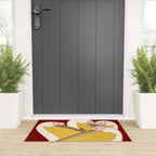 Pelicans of the Burgundy Sky Welcome Mat Gallery Image 3