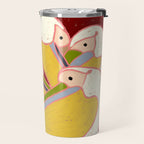 Pelicans of the Burgundy Sky Travel Mug Gallery Image 2