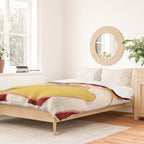 Pelicans of the Burgundy Sky Duvet Cover Gallery Image 2