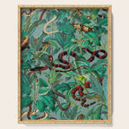 Leaf and Snake pattern Serving Tray Gallery Image 1