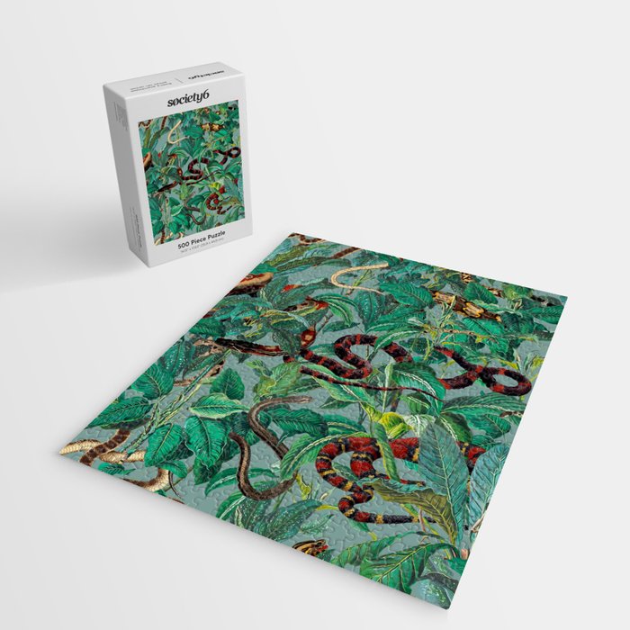 Leaf and Snake pattern Jigsaw Puzzle Gallery Image 2