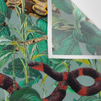 Leaf and Snake pattern Wall Tapestry Gallery Image 3