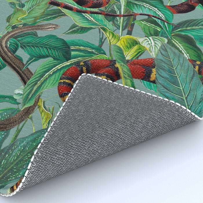 Leaf and Snake pattern Rug Gallery Image 4