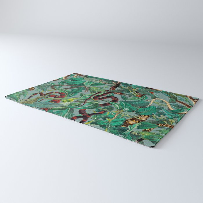 Leaf and Snake pattern Rug Gallery Image 3