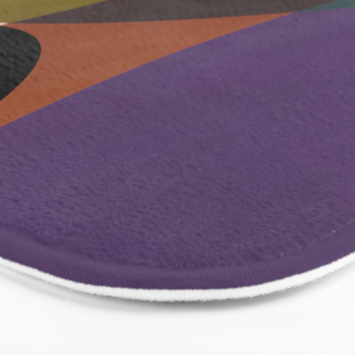 mid century abstract geometric autumn 2 Bath Mat Gallery Image 3
