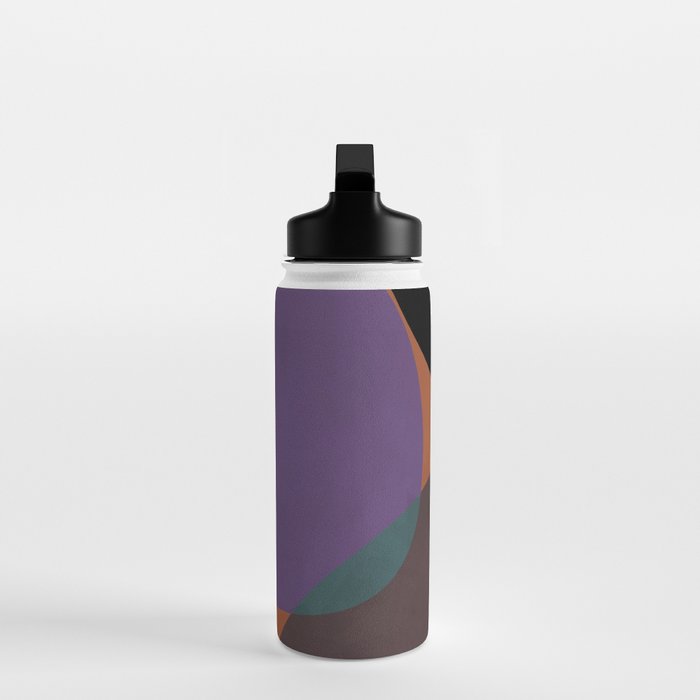 mid century abstract geometric autumn 2 Water Bottle Gallery Image 3