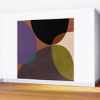 mid century abstract geometric autumn 2 Wall Mural Gallery Image 2