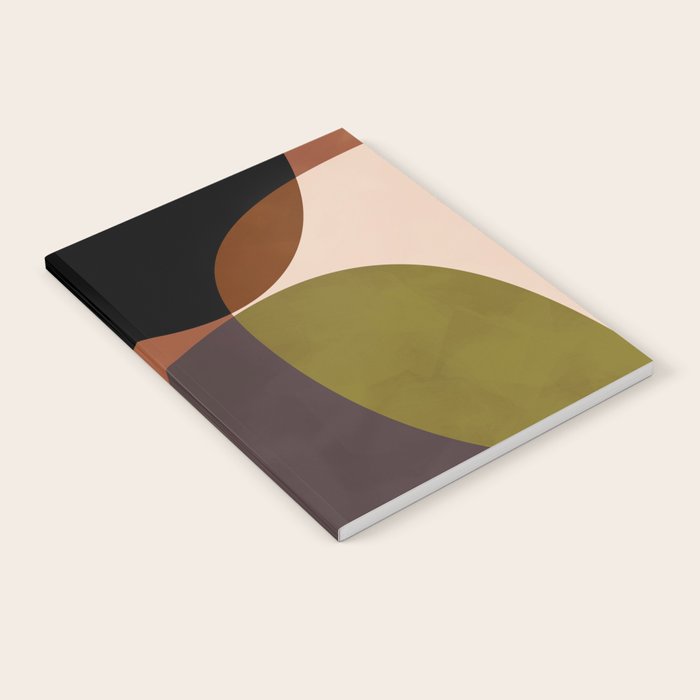 mid century abstract geometric autumn 2 Notebook Gallery Image 2