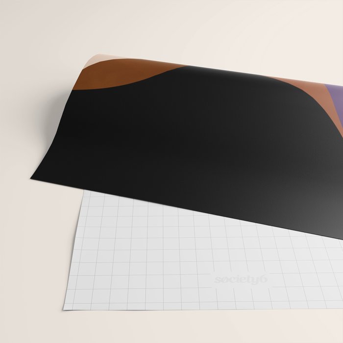 mid century abstract geometric autumn 2 Wrapping Paper Gallery Image 2