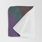 mid century abstract geometric autumn 2 Throw Blanket Gallery Image 3