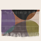 mid century abstract geometric autumn 2 Wall Hanging Gallery Image 1