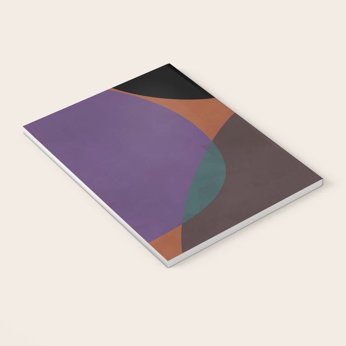 mid century abstract geometric autumn 2 Notebook Gallery Image 3