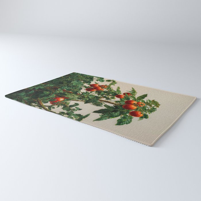 Japanese Wall Art Botanical Art Tomato Girl Summer Sage Green Painting Japandi Poster Kitchen Art Rug Gallery Image 3