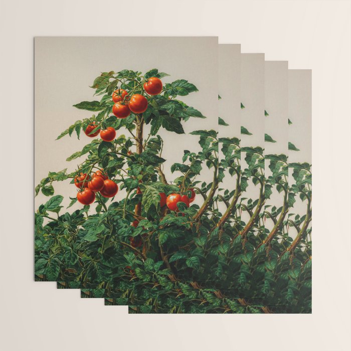 Japanese Wall Art Botanical Art Tomato Girl Summer Sage Green Painting Japandi Poster Kitchen Art Wrapping Paper Gallery Image 3