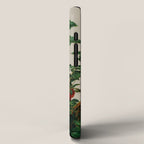 Japanese Wall Art Botanical Art Tomato Girl Summer Sage Green Painting Japandi Poster Kitchen Art iPhone Case Gallery Image 2