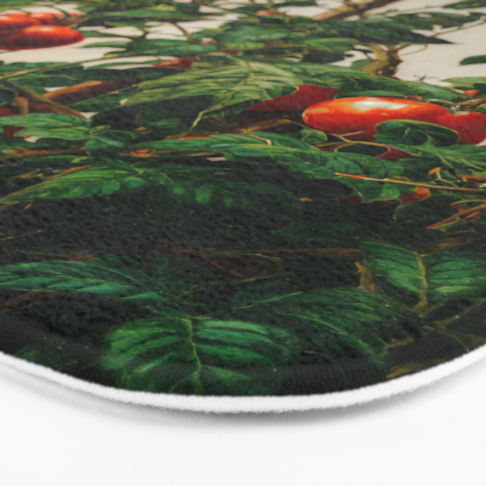 Japanese Wall Art Botanical Art Tomato Girl Summer Sage Green Painting Japandi Poster Kitchen Art Bath Mat Gallery Image 3