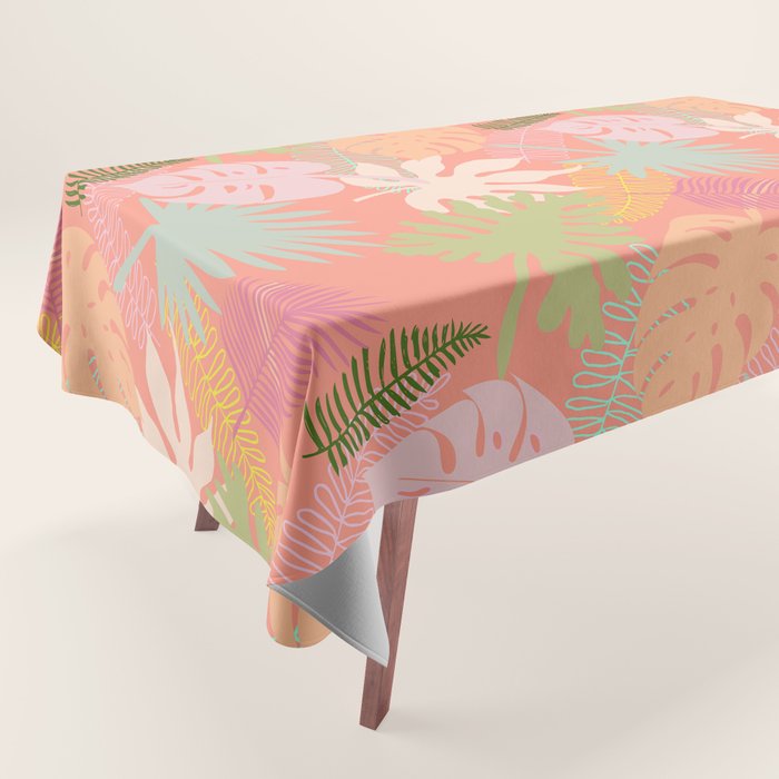Melon Palms Tablecloth Gallery Image 1