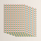Checkered Multicolor Pattern XXIX Beachy Summer Wrapping Paper Gallery Image 3