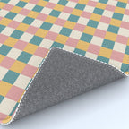 Checkered Multicolor Pattern XXIX Beachy Summer Rug Gallery Image 4