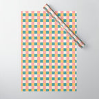 Checkered Multicolor Pattern XXIX Beachy Summer Wrapping Paper Gallery Image 1