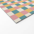 Checkered Multicolor Pattern XXIX Beachy Summer Welcome Mat Gallery Image 2
